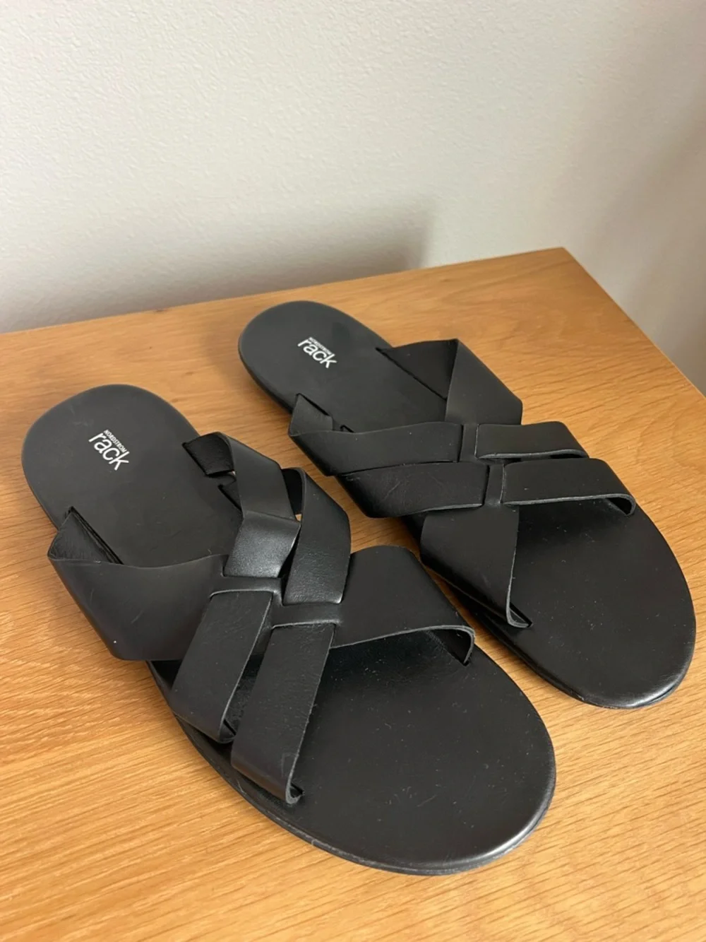 Nordstrom Rack Men’s Leather Slides Size 12 M